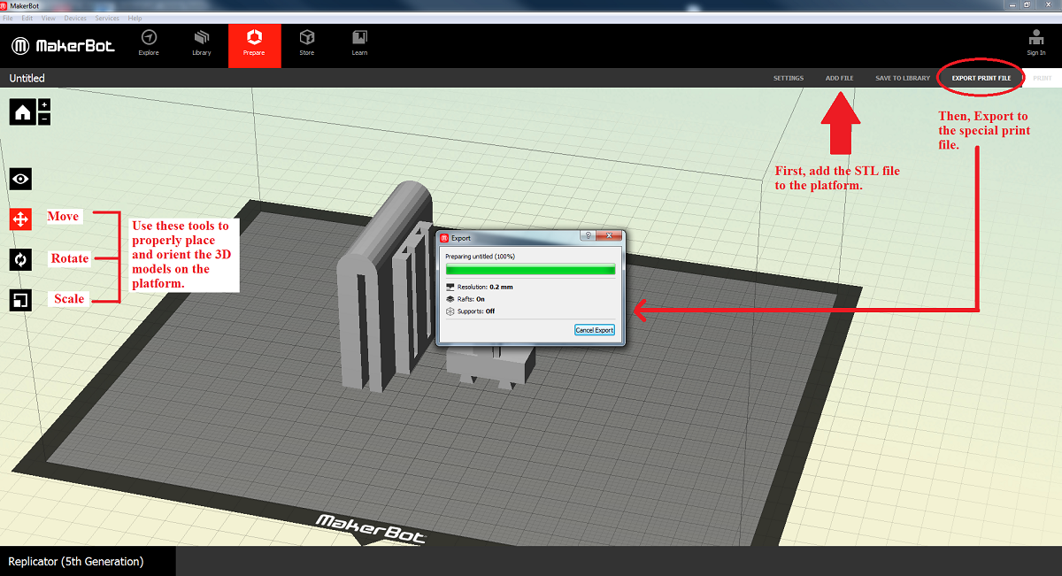 Makerbot print file preparation.png