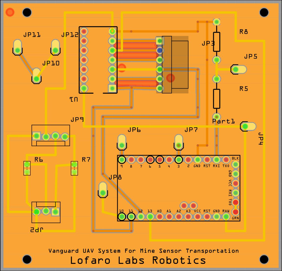 PCB for the Holonomic Robot